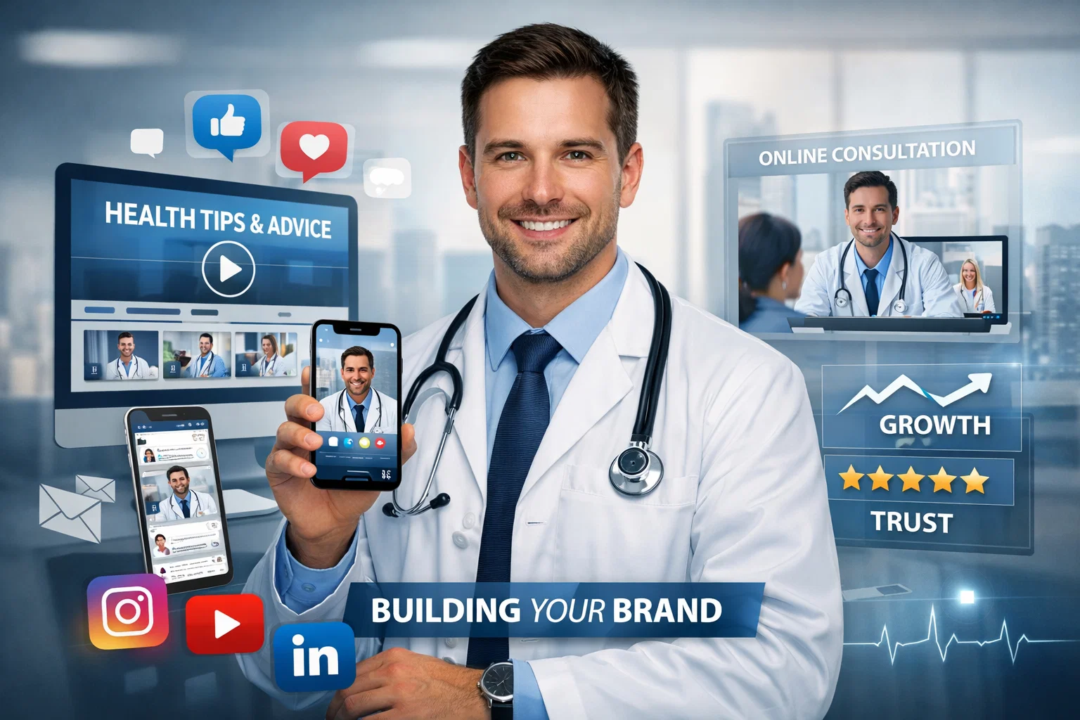 الهوية الشخصية للأطباء بناء براند طبي قوي وزيادة عدد المرضى